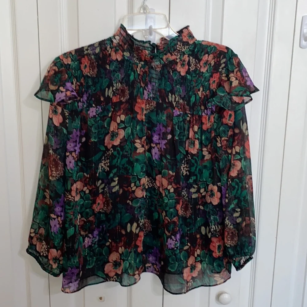 Cato Woman’s Floral Top Multicolor Medium - Picture 8 of 9